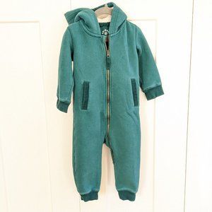 Primary fleece hoodie romper